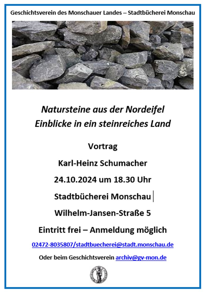 Verlinkung zum Plakat Vortrag Natursteine 10-24